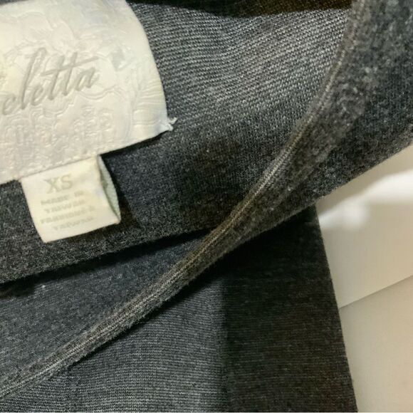 Deletta Anthropologie Gray Jersey Knit Stretch Dress XS - Picture 9 of 9
